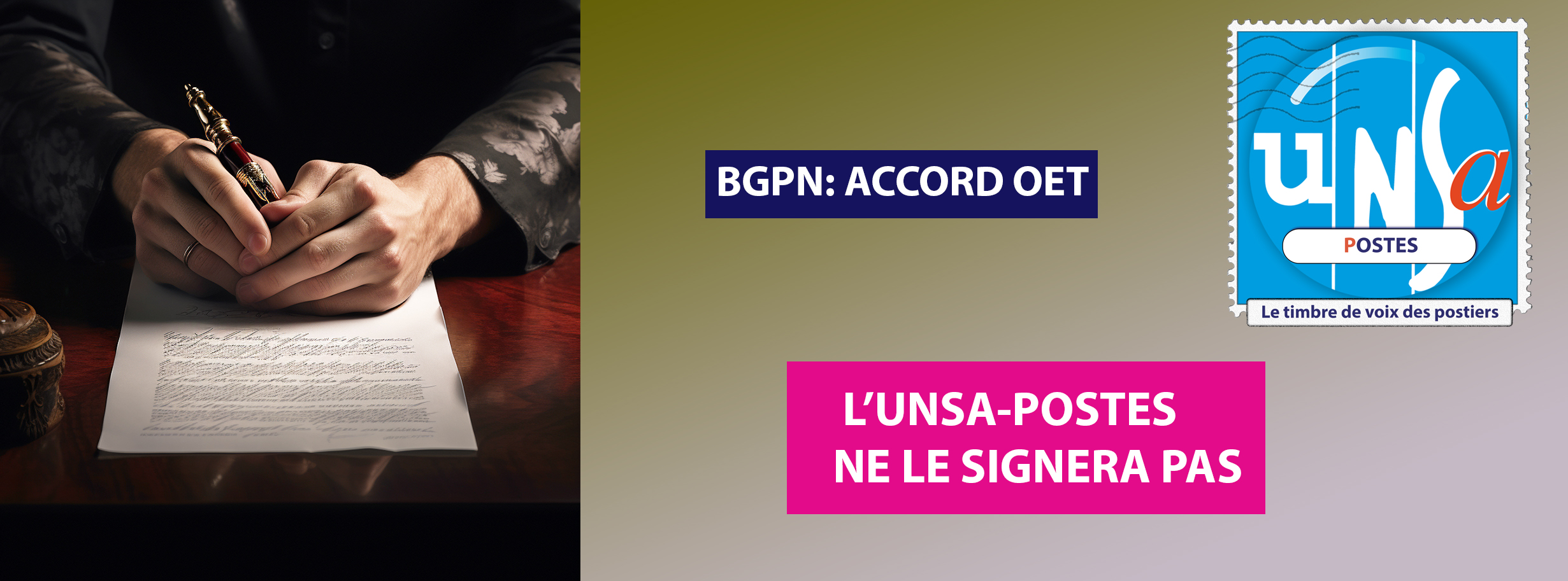 BGPN: Accord Organisation Environnement de Travail