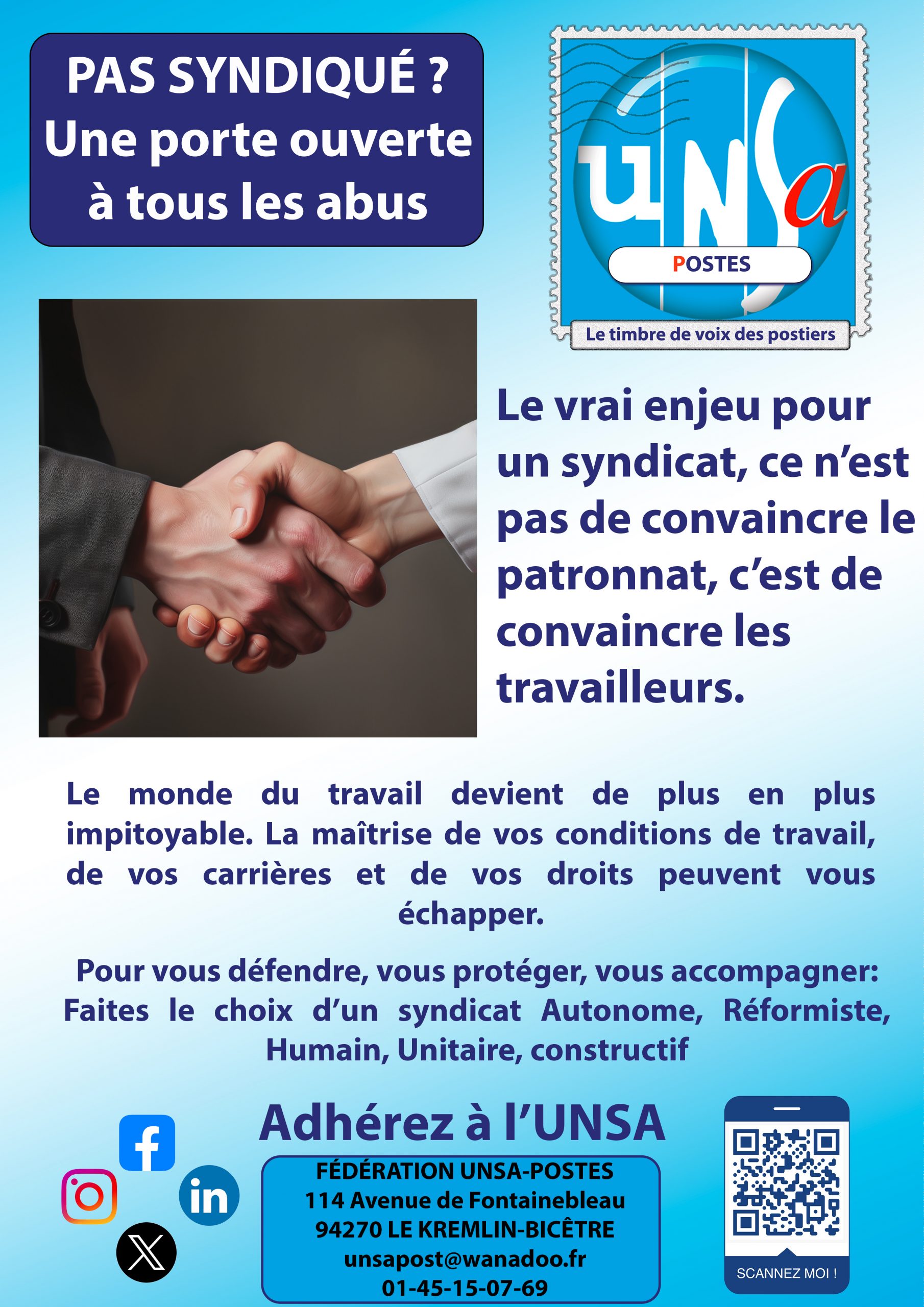 PAS SYNDIQUÉ ? : UNE PORTE OUVERTE À TOUS LES ABUS