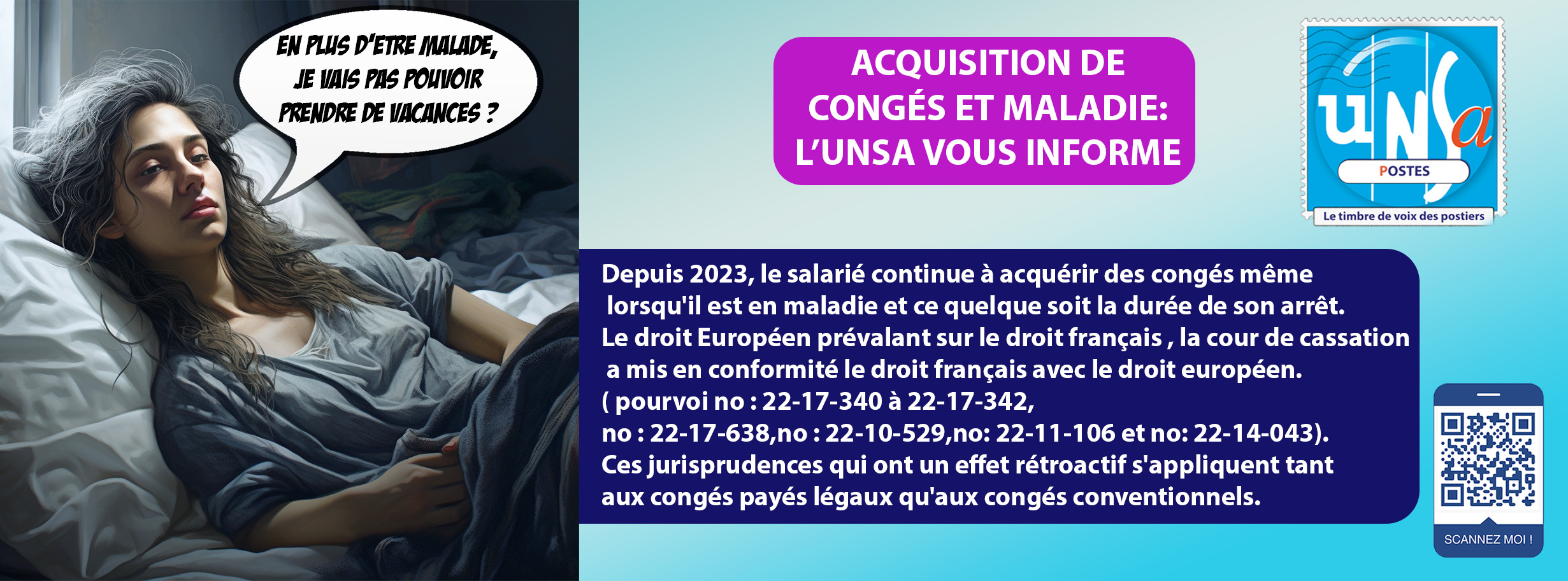 ACQUISITION DE CONGÉS LORS D’UN ARRET MALADIE: LE DROIT ÉVOLUE