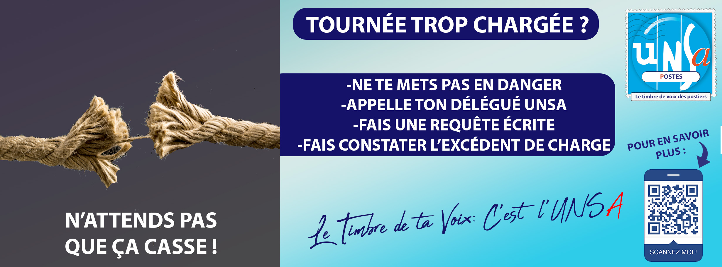 Tournée trop chargée: N’attendez pas que ça casse !