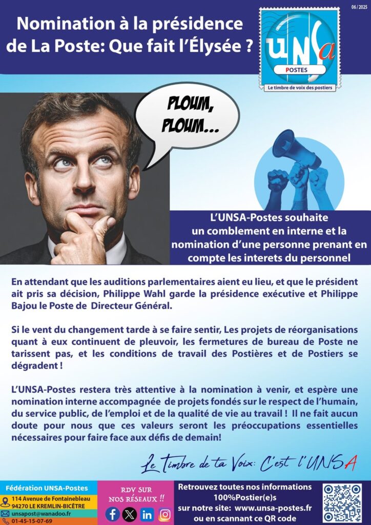 Nomination à la présidence de La Poste: Que fait l’Élysée ?